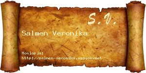Salmen Veronika névjegykártya